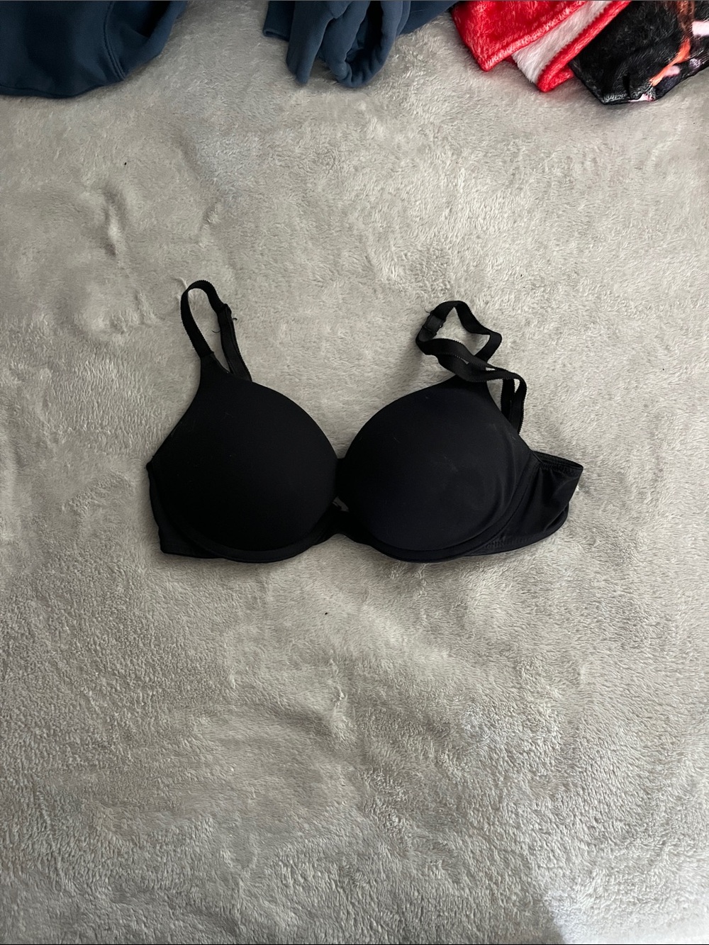 Victoria’s Secret PINK Black Padded Bra with Pink Lining